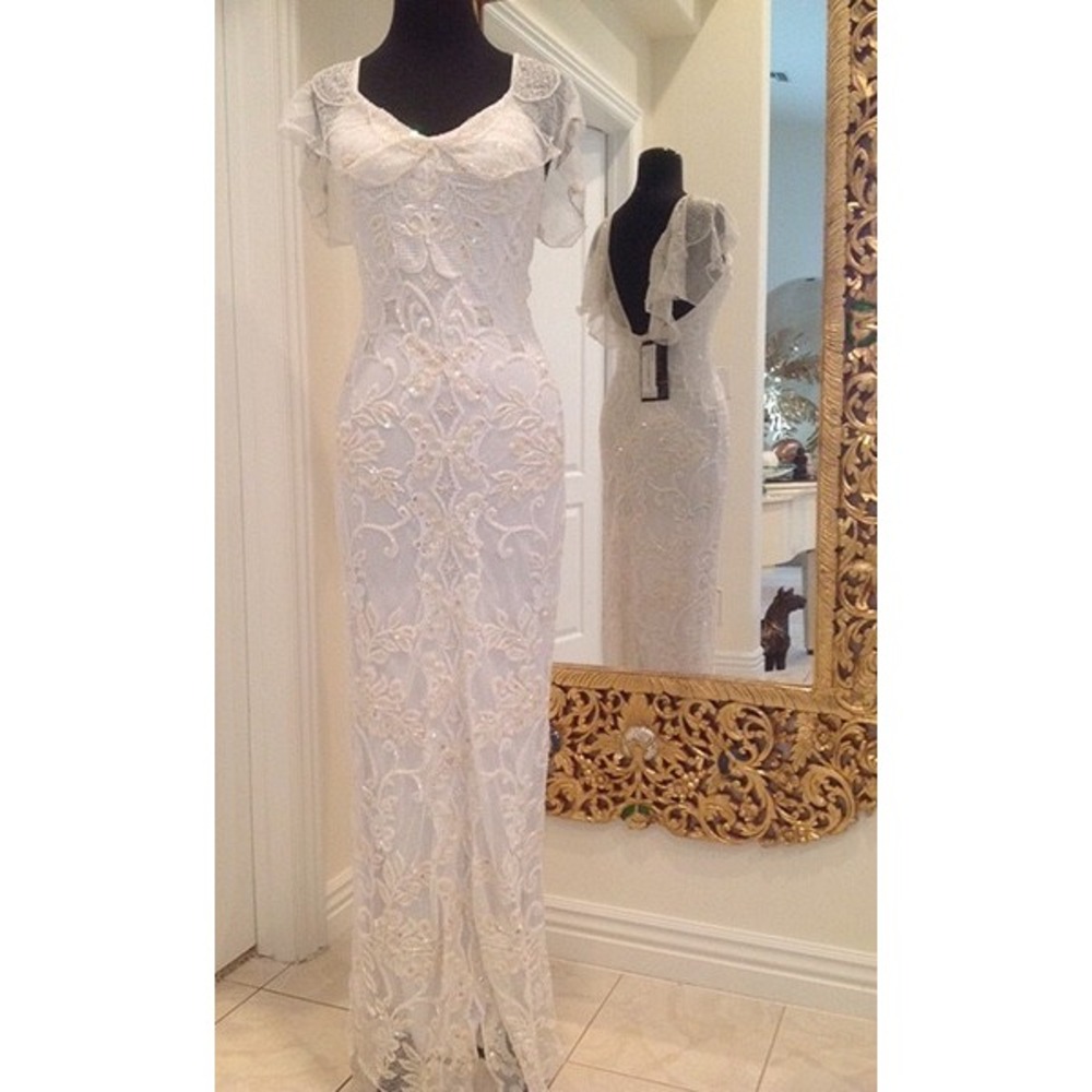 Attitudes by Debra hand beaded‎ dress